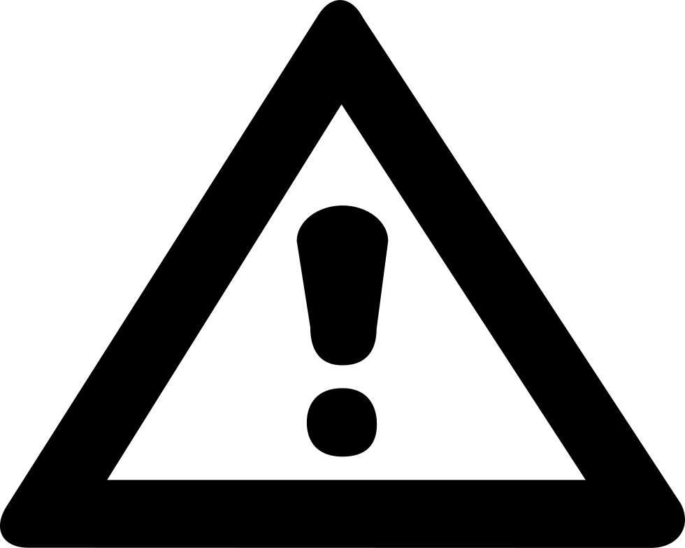 Warning Sign - Traffic Sign Clipart (980x784), Png Download