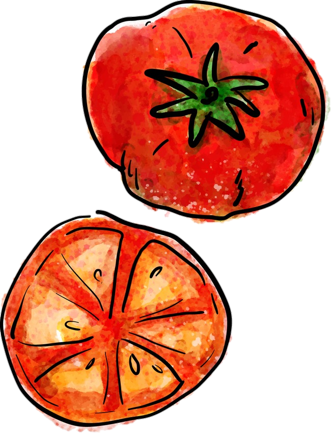 #tomato #tomatoes - Tomato Draw Png Clipart (650x849), Png Download