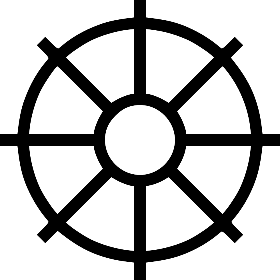 Ships Wheel - Hinduism Wheel Clipart (980x980), Png Download