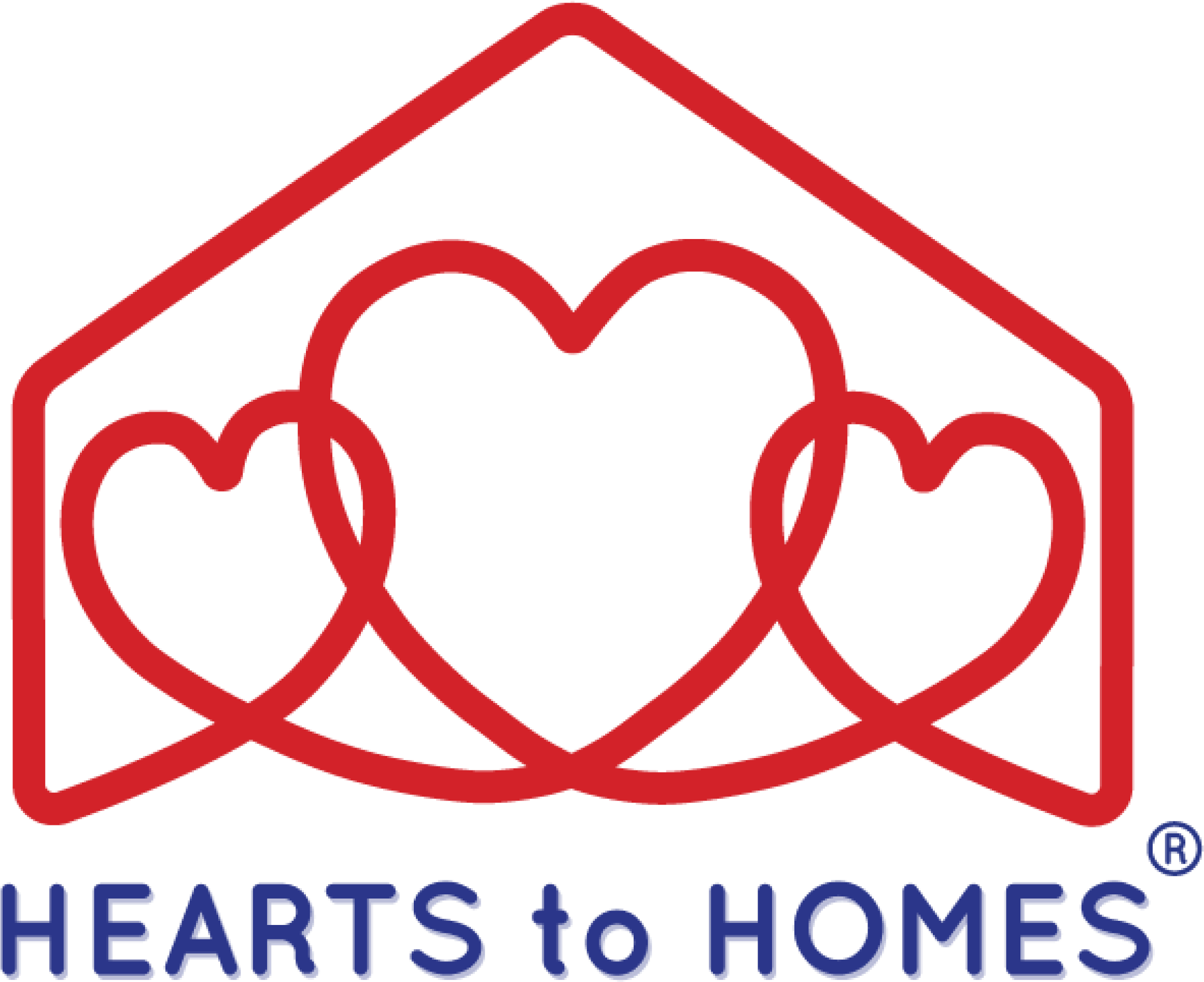 Hearts To Homes Logo - Hearts To Homes Clipart (2417x2065), Png Download