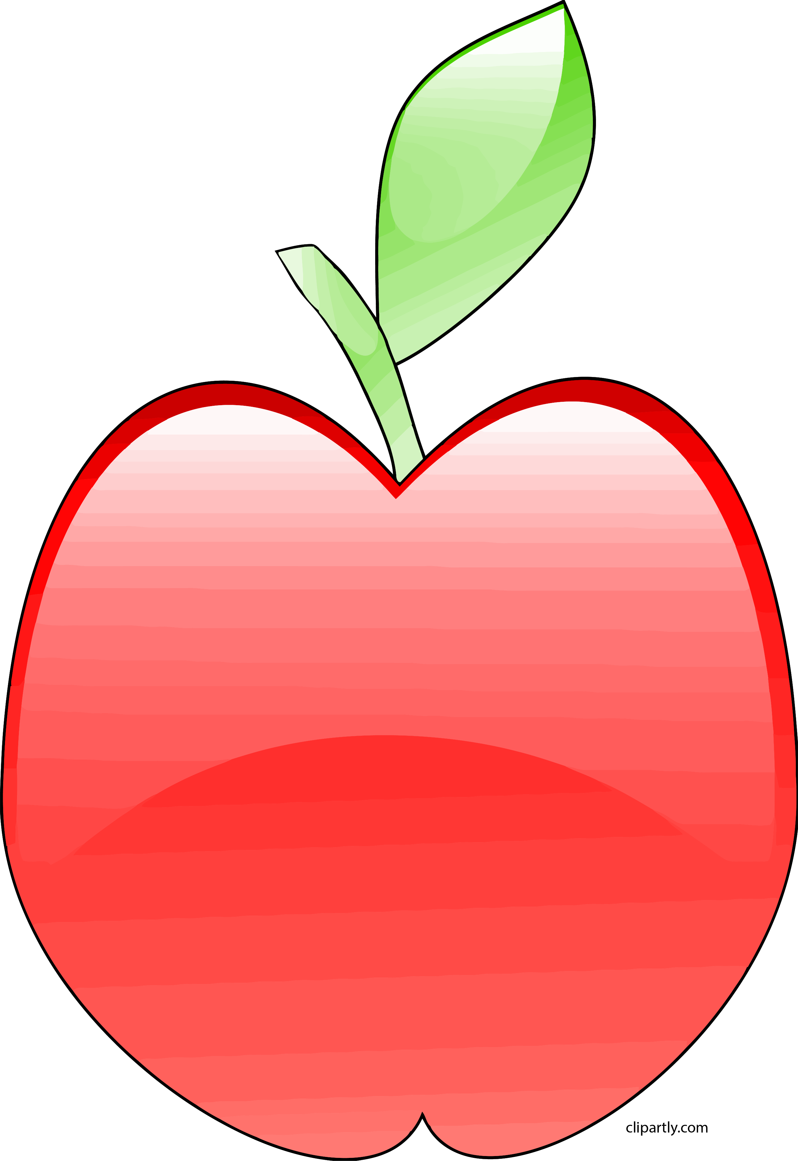 Crystal Apple Clipart Png - Clip Art Transparent Png (2580x3751), Png Download
