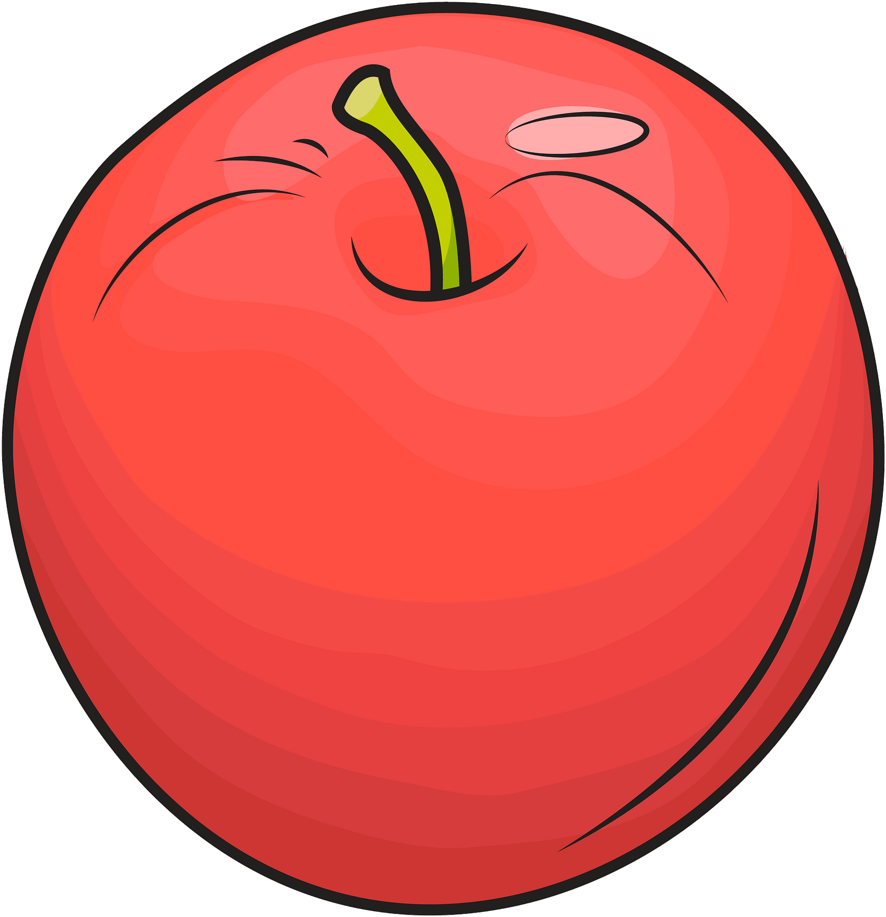 Mcintosh Clipart (1856x1920), Png Download