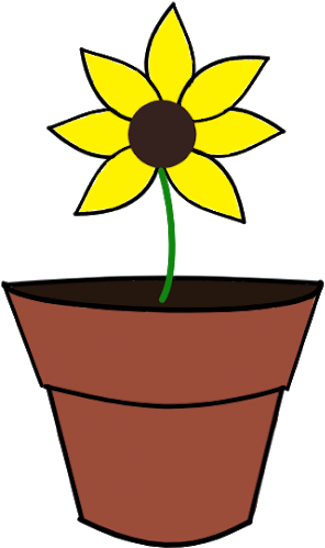 Flowerpot Clipart (489x640), Png Download