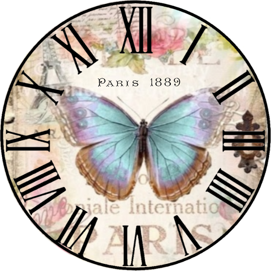 Vintage Clock Faces Printable Clipart (1000x1020), Png Download