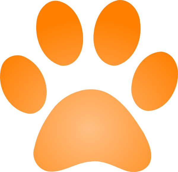 Download Tiger Paw Print Paw Print Png Orange Clipart Full Size Clipart 5622235 Pinclipart