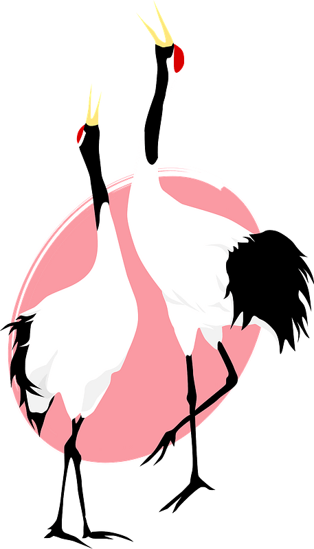 Red-crowned Cranes Clipart - Red-crowned Crane - Png Download (457x800), Png Download