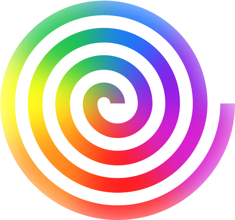 Rainbow Spiral Clipart - Png Download (800x800), Png Download