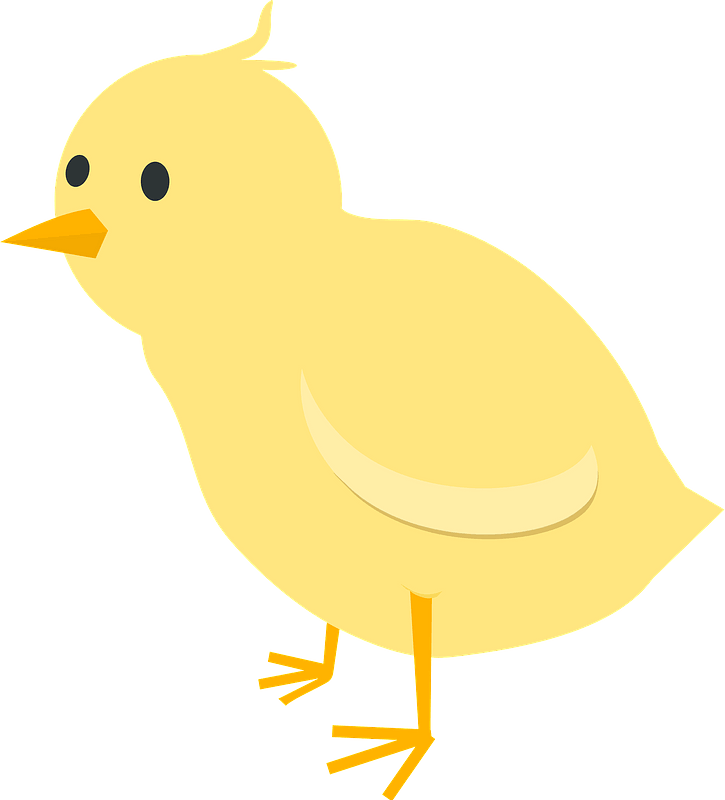Chick Clipart - Perching Bird - Png Download (725x800), Png Download