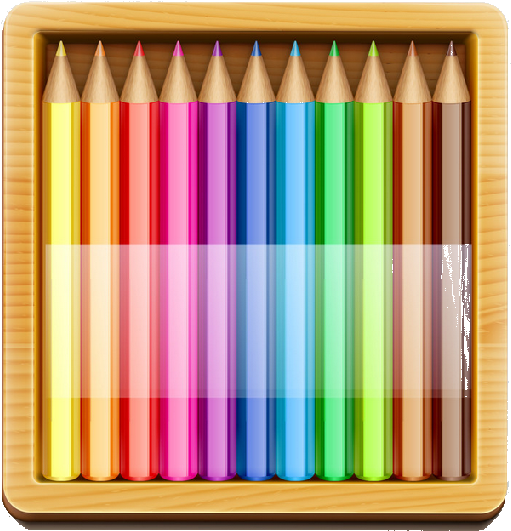 Crayons Stylos - Colored Pencil Clipart (668x685), Png Download