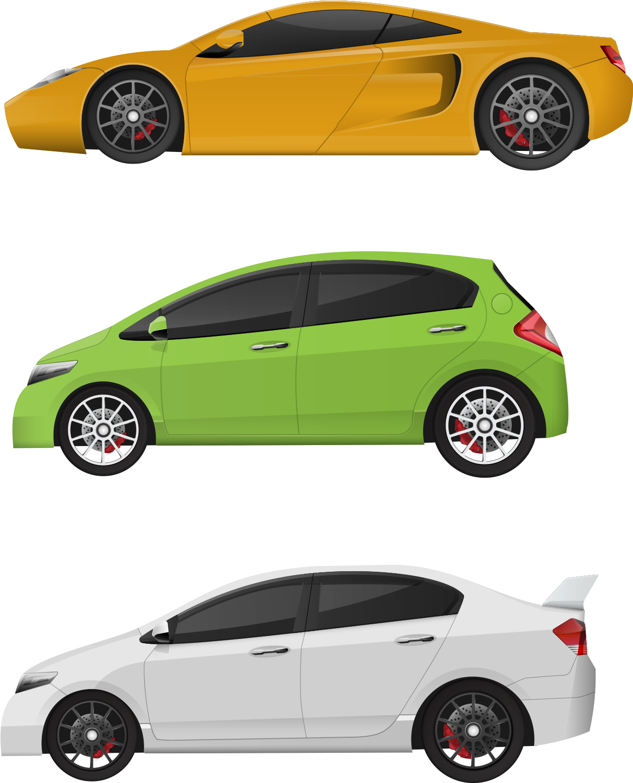 Car Side View Vector Clipart (1800x1800), Png Download