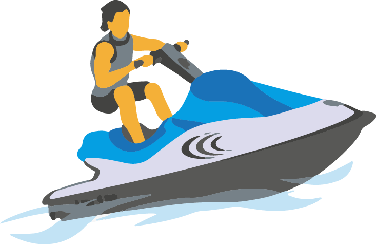 Jet Ski Cartoon Download Jet Ski Cartoon Download - Jet Ski Clipart - Png Download (733x475), Png Download
