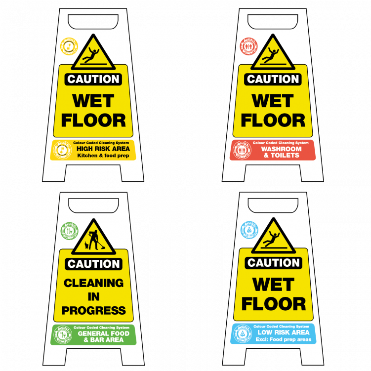 Caution Wet Floor Sign Clipart , Png Download - Wet Floor Signage Size Transparent Png (751x751), Png Download