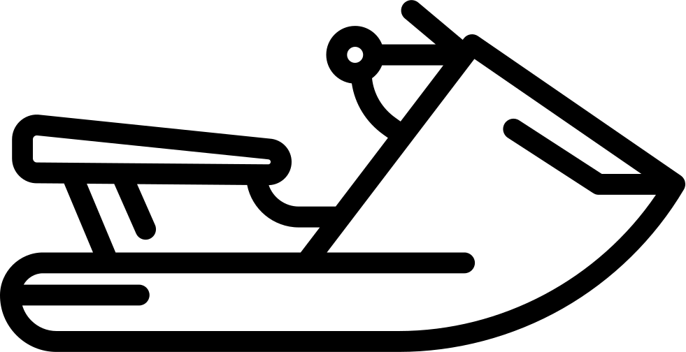 Jetski Facing Right - Personal Watercraft Clipart (981x504), Png Download