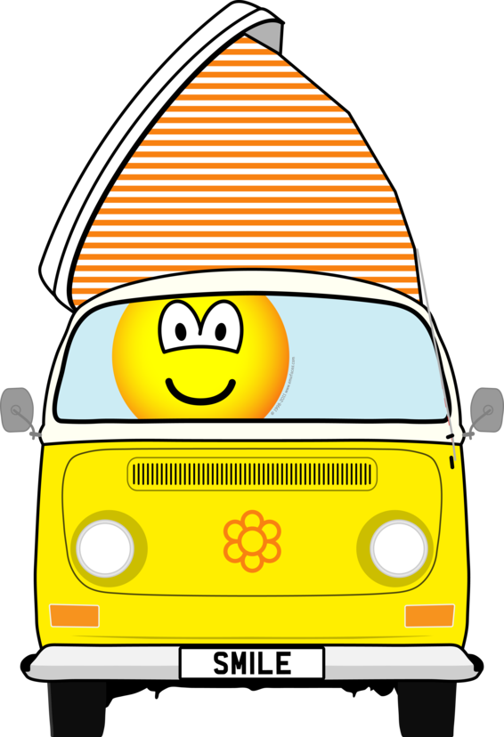 Campervan Emoticons Clipart (566x828), Png Download