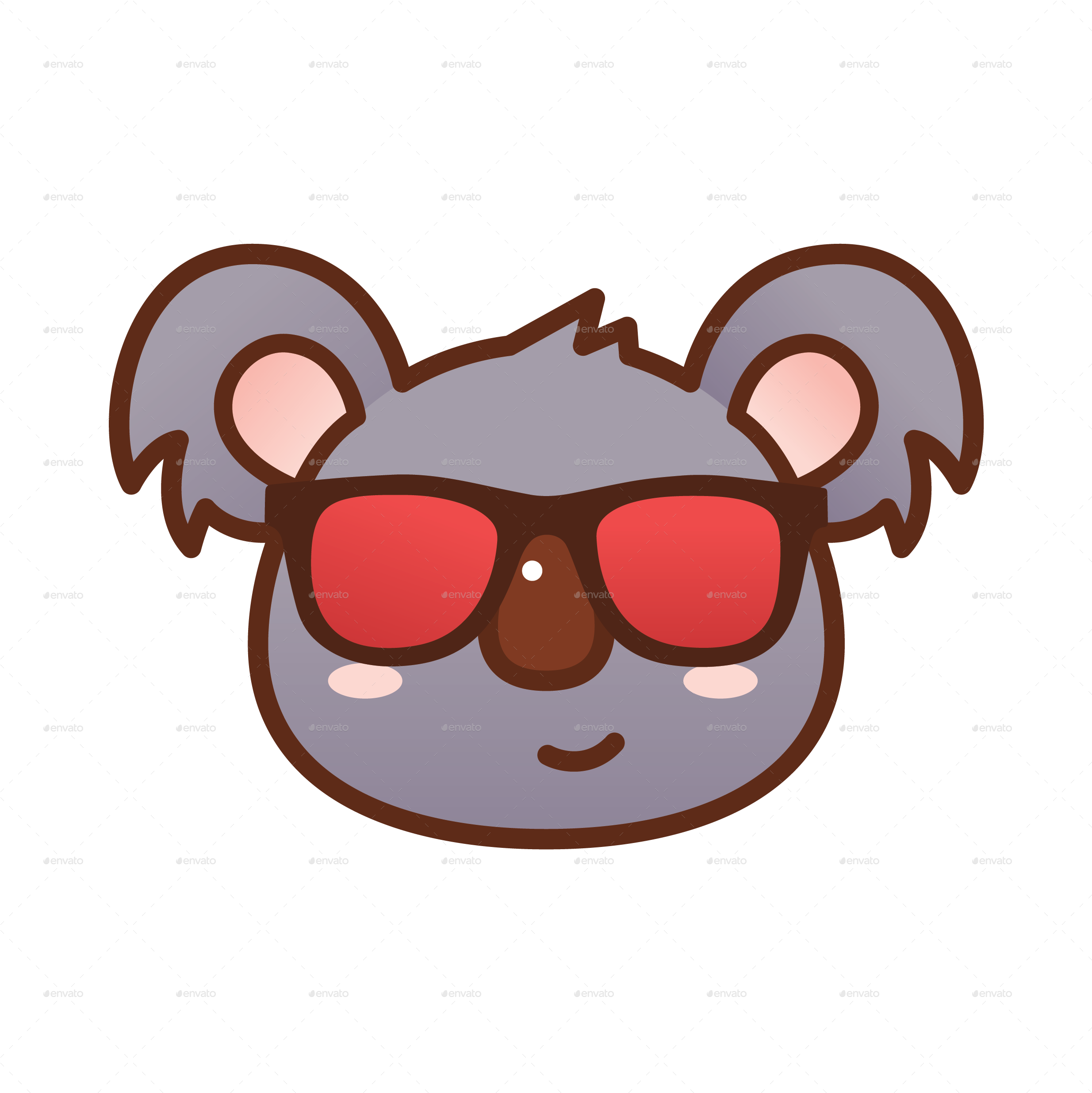 Koala Emoji Clipart (2480x2480), Png Download
