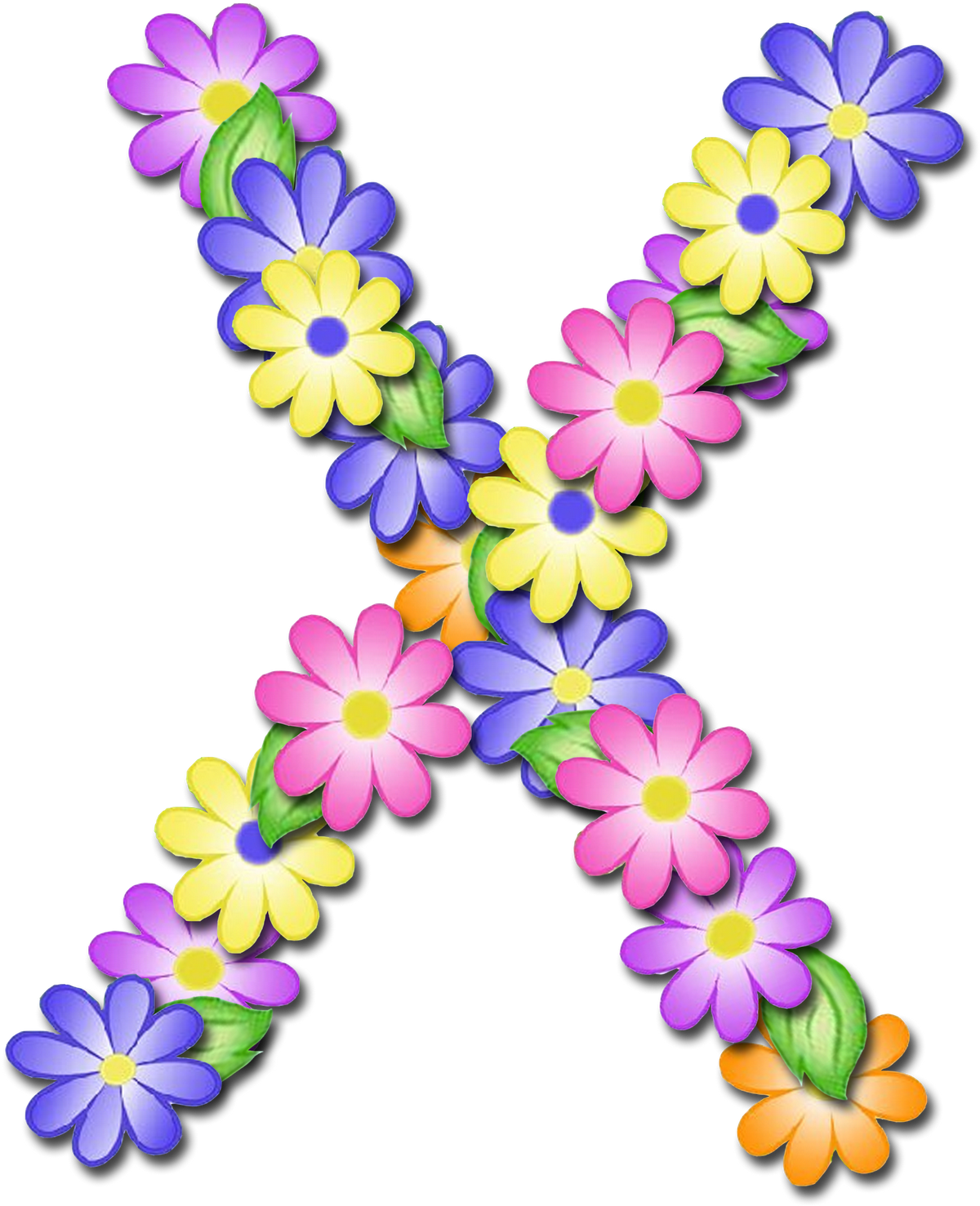 Letras De Flores Png Clipart (1600x1542), Png Download