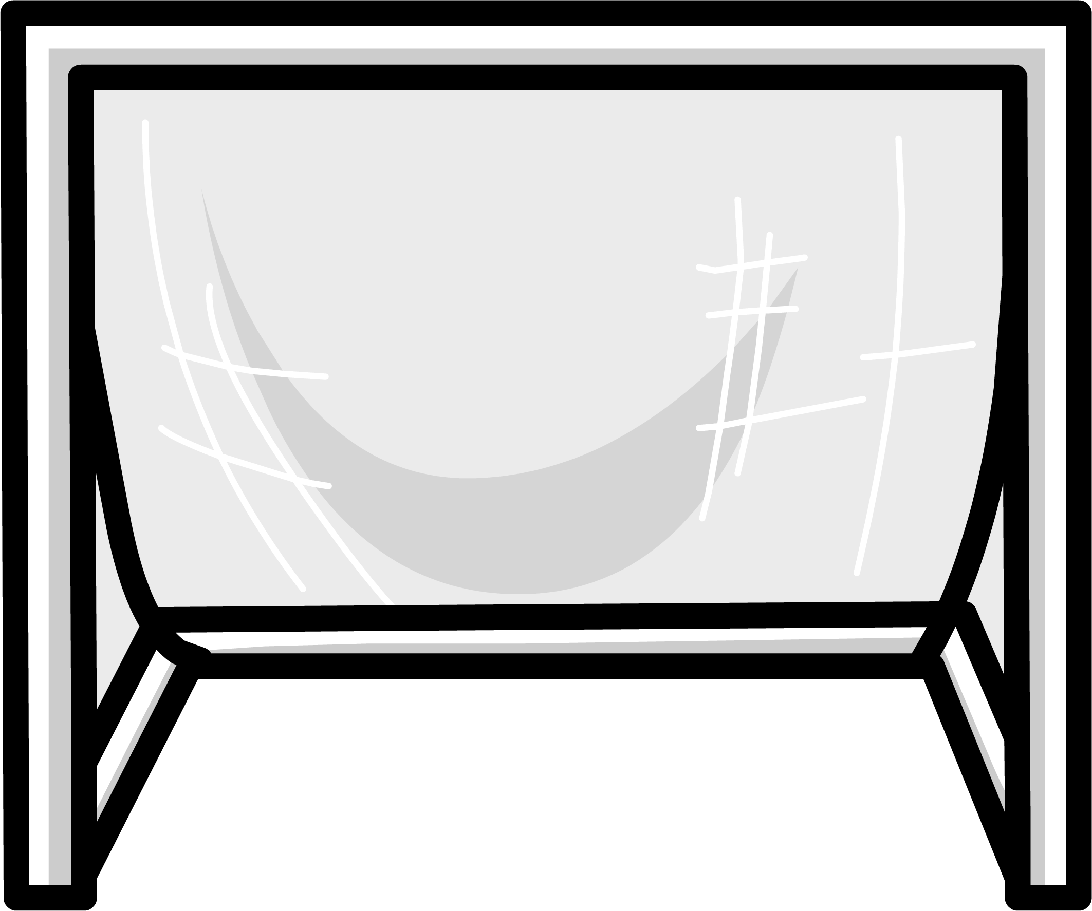 Clip Net Soccer Goal - Soccer Goal - Png Download (2125x1774), Png Download