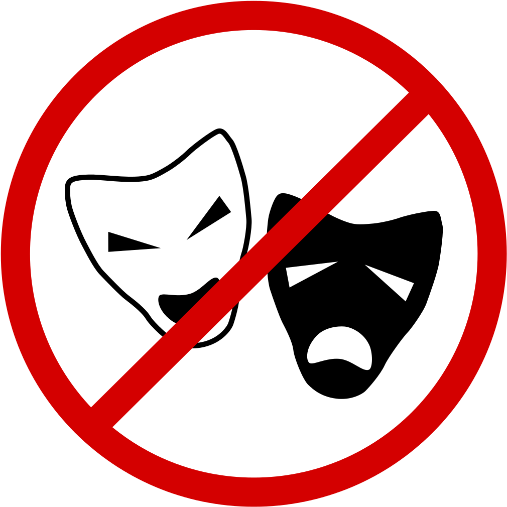 No Halloween Mask Allowed Sign Clipart (1024x1024), Png Download