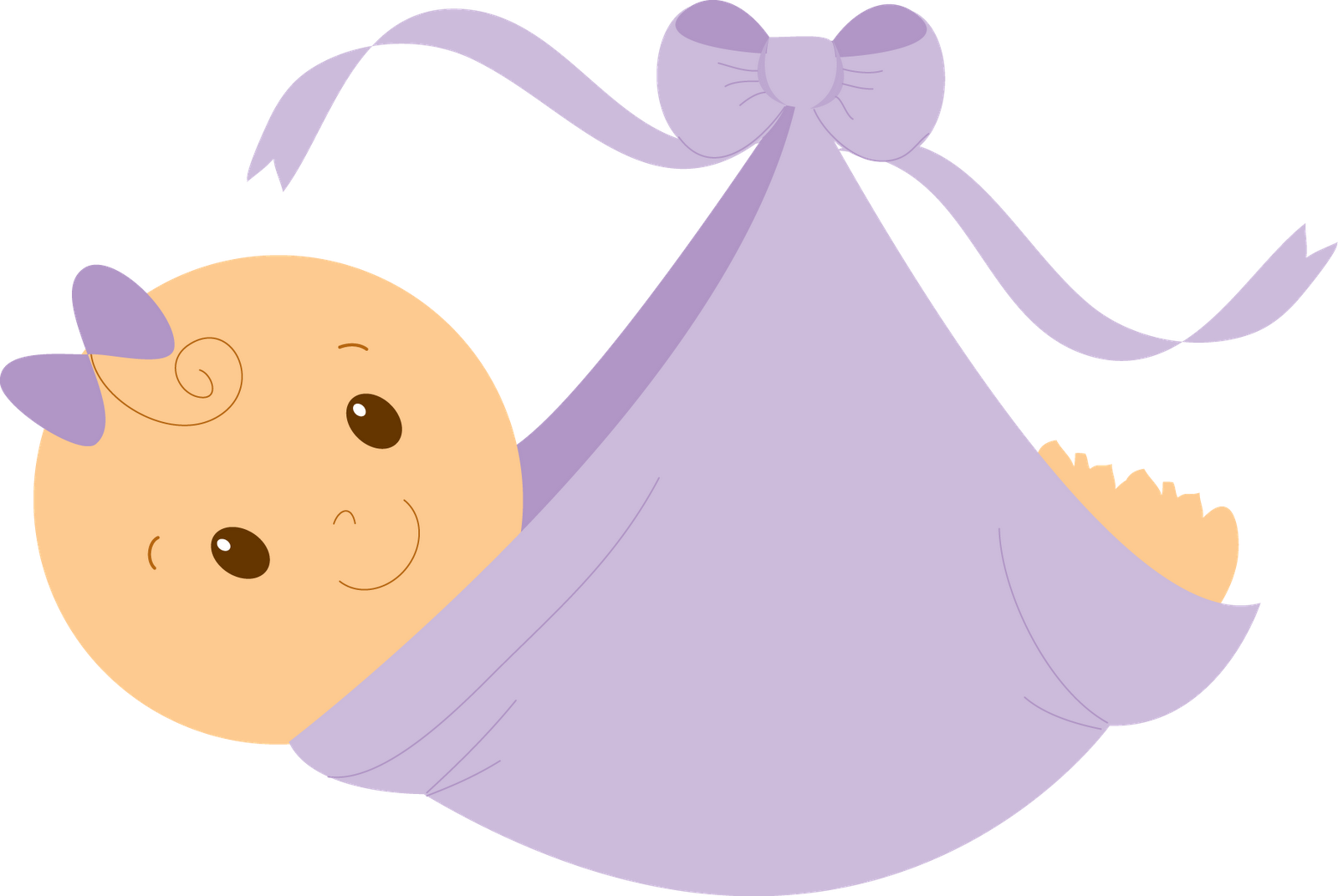 Purple Baby Clip Art - Png Download (1600x1072), Png Download
