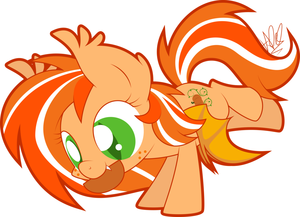 Smiling Chibi Pumpkin Clipart - Cartoon - Png Download (1049x761), Png Download