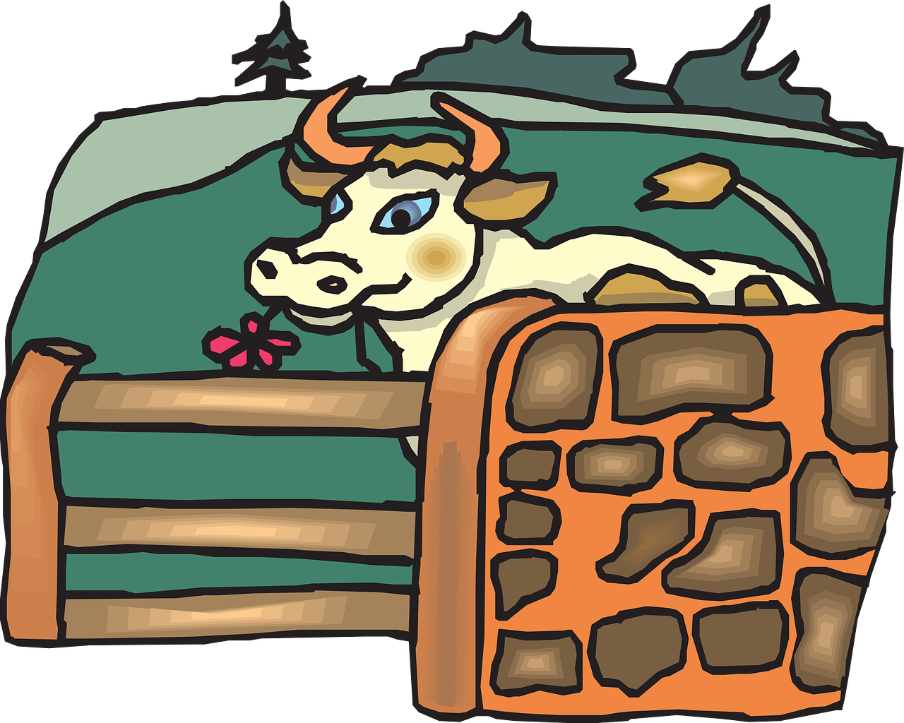 Beef Vector Dairy Cow - Cow Homes Clipart - Png Download (1280x1024), Png Download