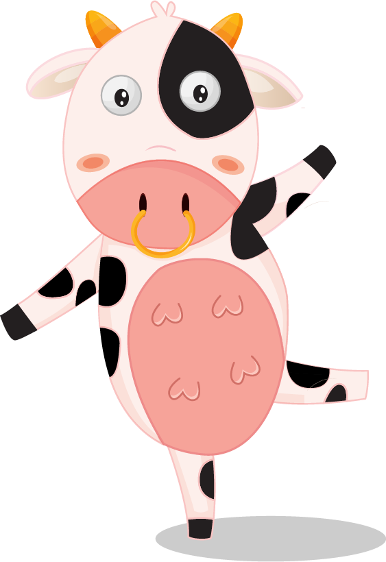Cow Milk Clipart (563x820), Png Download
