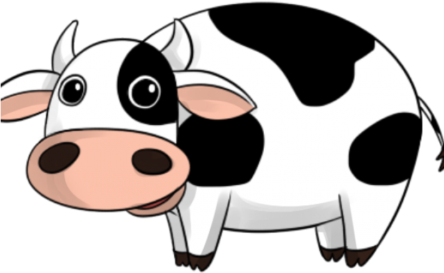 Animated Cow Pictures - Cartoon Cow Transparent Background Clipart (640x480), Png Download