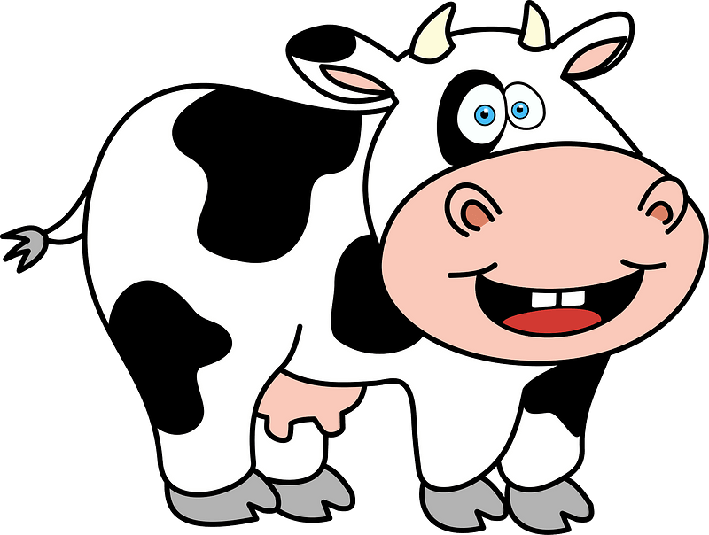 Funny Cow - Cow Clipart Png Transparent Png (600x600), Png Download