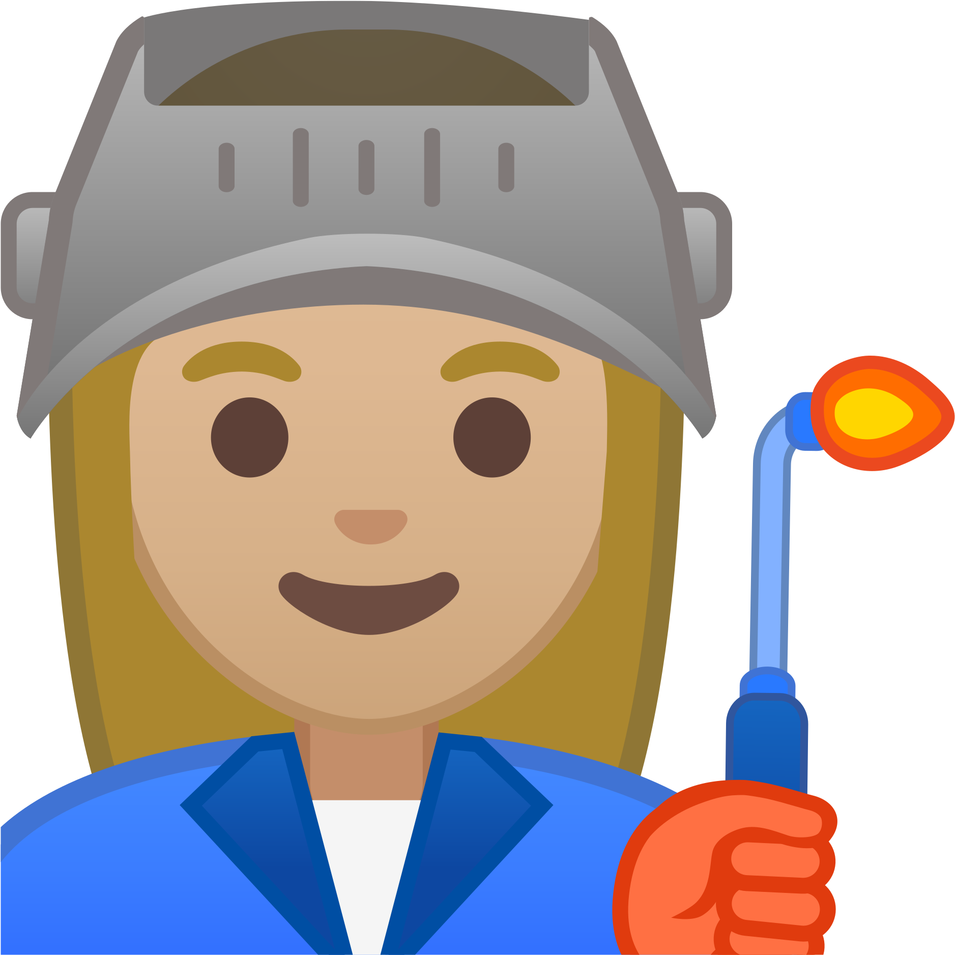 Oreo Clipart Factory - Worker Emoji - Png Download (2000x2000), Png Download