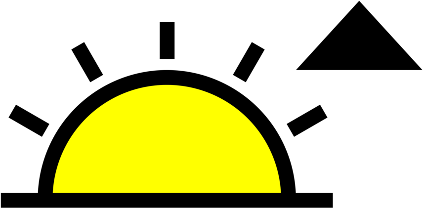 Angle,area,brand - Sunrise Symbol Clipart (1000x750), Png Download