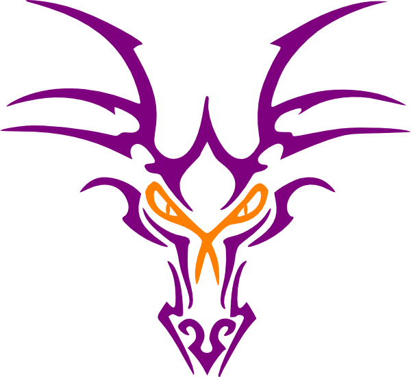 Transparent Crystal Ball Clipart - Simple Easy Dragon Tattoo - Png Download (600x550), Png Download