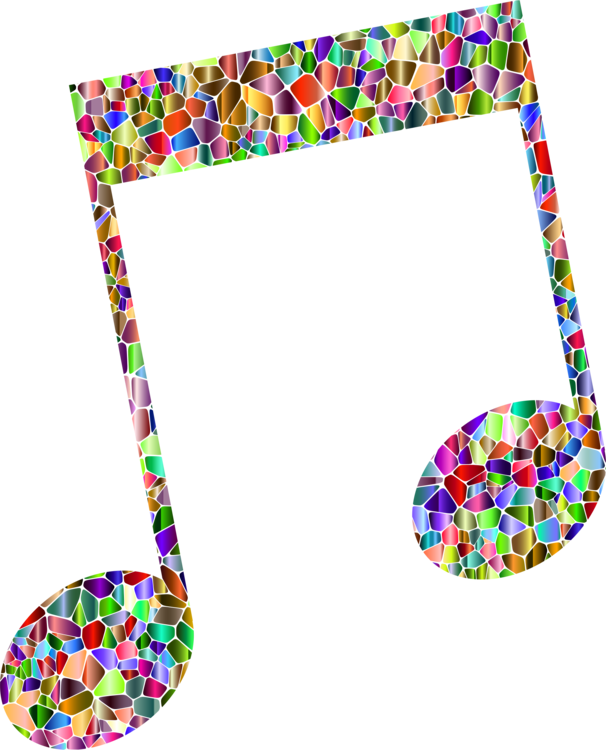 Vocal Notes Cliparts - Musical Note Symbol Colorful - Png Download (606x750), Png Download