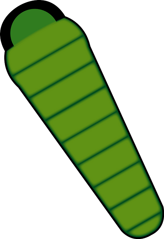 Sleeping Bag Clipart - 寝袋 フリー 素材 - Png Download (547x800), Png Download