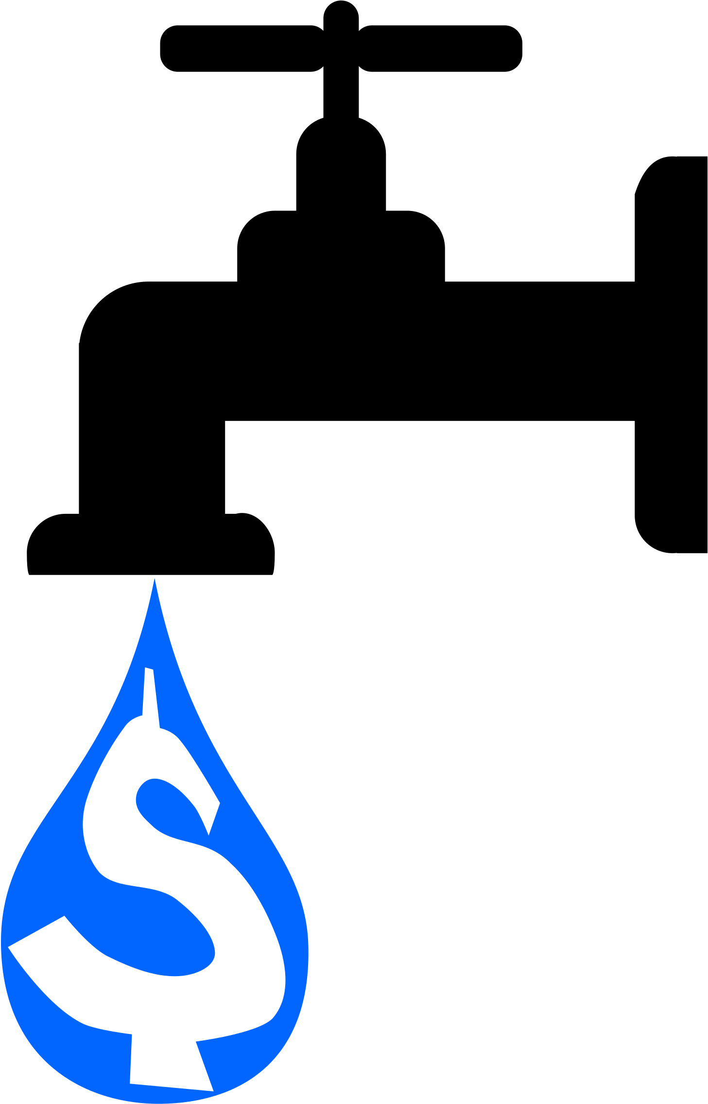 Money Clipart Water - Money Faucet Clipart - Png Download (1590x2400), Png Download