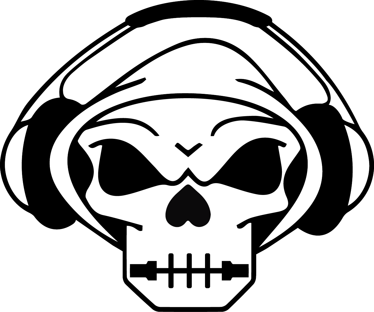 Dumbbell Clipart Barbell Crossfit - Skullz And Barbells - Png Download (1308x1090), Png Download