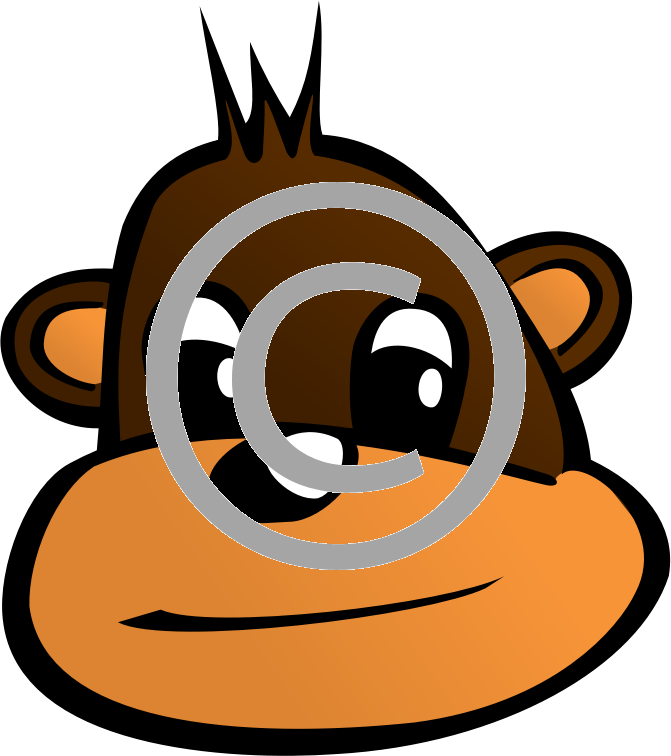 Cartoon Monkey Head Clipart (671x756), Png Download
