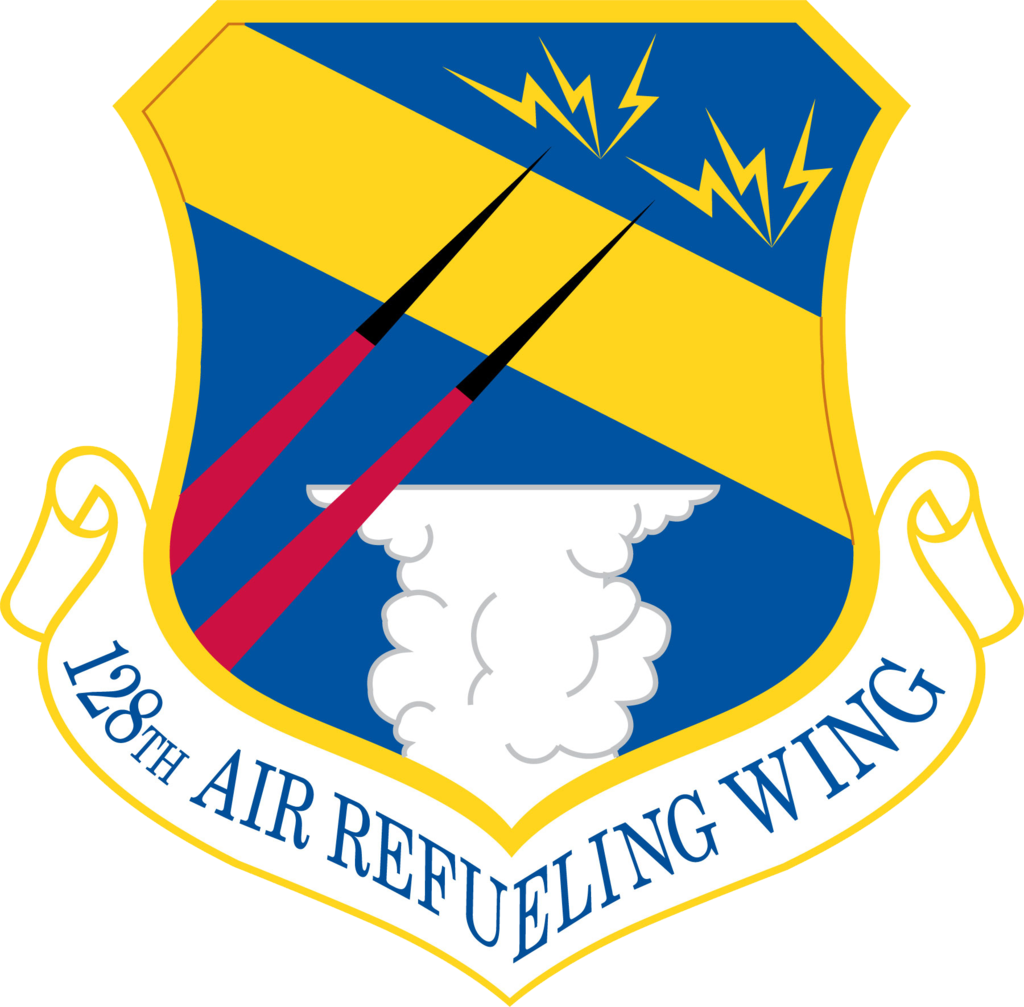 Department Of Military Affairs Logos - 128 Air Refueling Wing Logo Clipart (1024x1007), Png Download