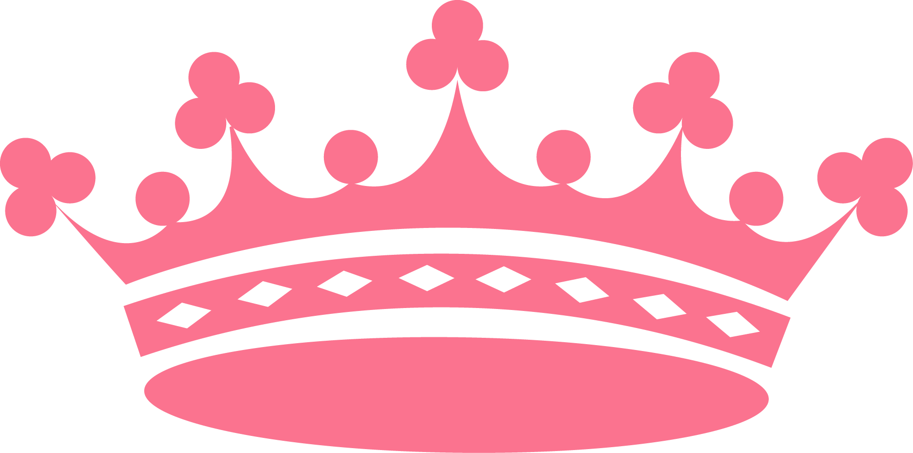 Crown Clip Cute - Princess Crown Clipart - Png Download (1869x928), Png Download