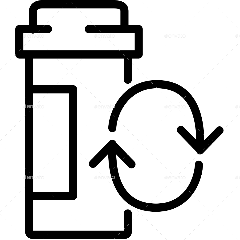 Pill Clipart Black And White - Png Download (1024x1024), Png Download