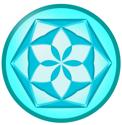 Turquoise,symmetry,area - Ice Png Icon Clipart (530x750), Png Download