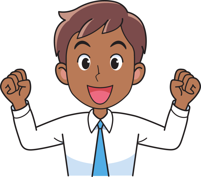 Hand Emoji Clipart Fist Pump - Happy Animated Man .png Transparent Png (850x750), Png Download