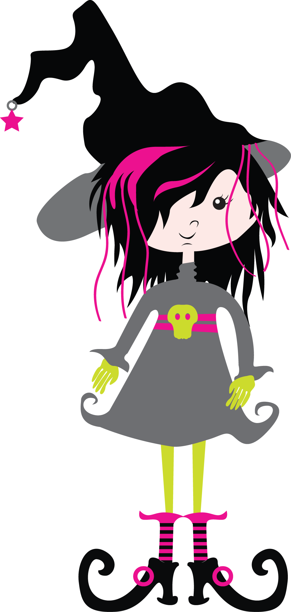 Imagen Graciosa De Halloween Clipart (1014x2134), Png Download