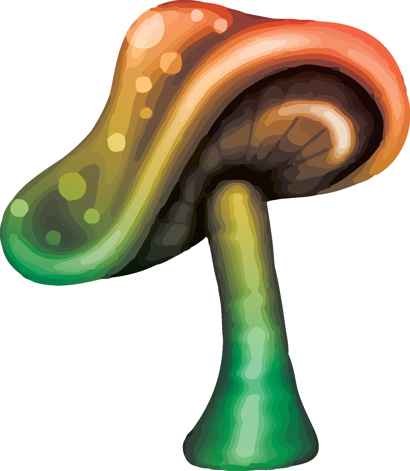 Enjoy Mushrooms Mushroom Types, Recipes, Magic, Health, wild - Purple Mushroom Clipart - Png Download (1576x1812), Png Download