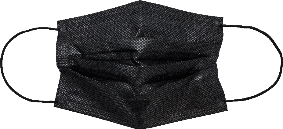 Black Mask Png Clipart - Black Medical Mask Png Transparent Png (1000x1000), Png Download