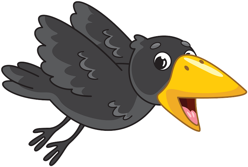 Raven Clipart - Png Download (800x544), Png Download