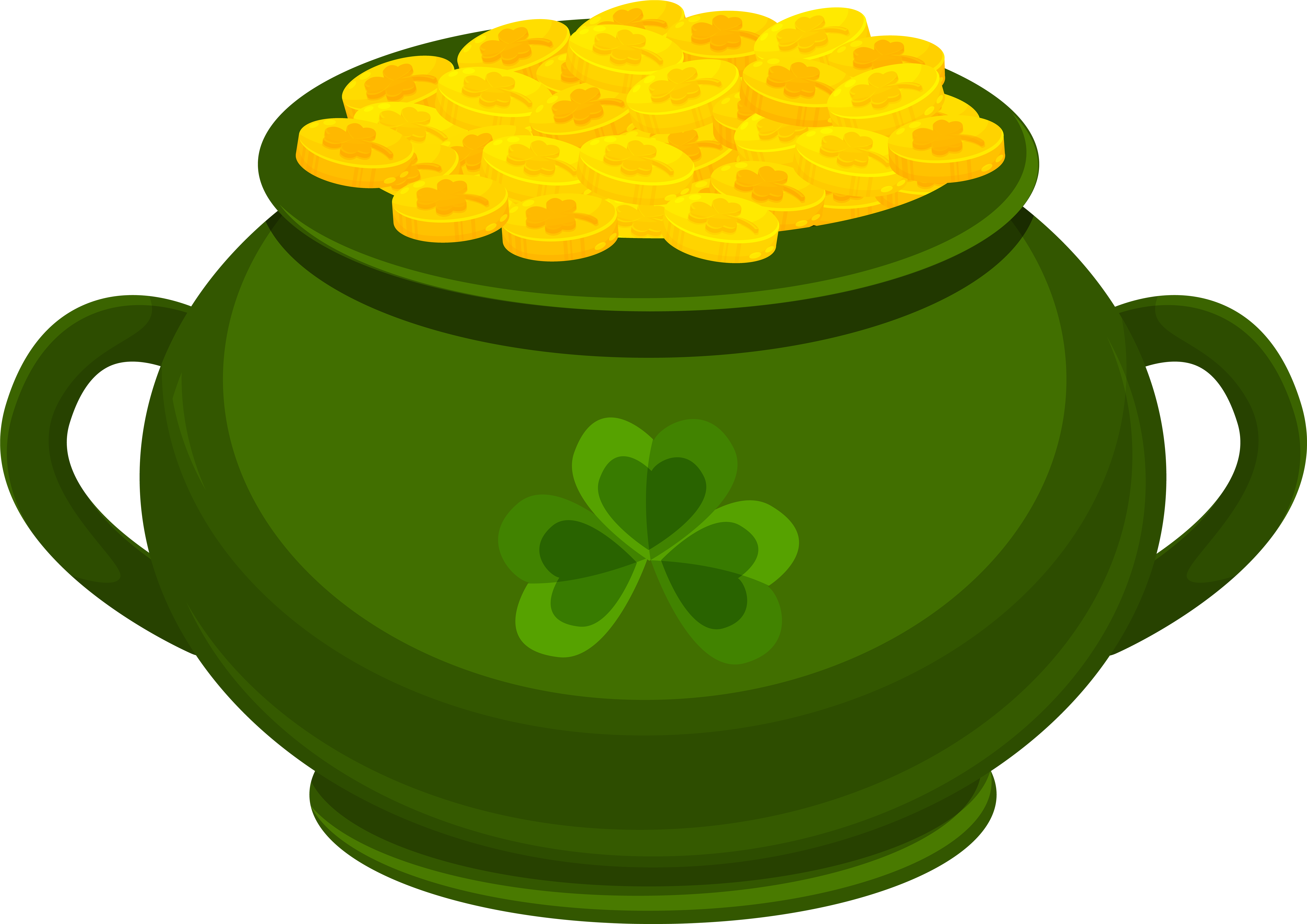 Download St Patrick"s Day Green Pot Of Gold Png Clipart - St Patricks