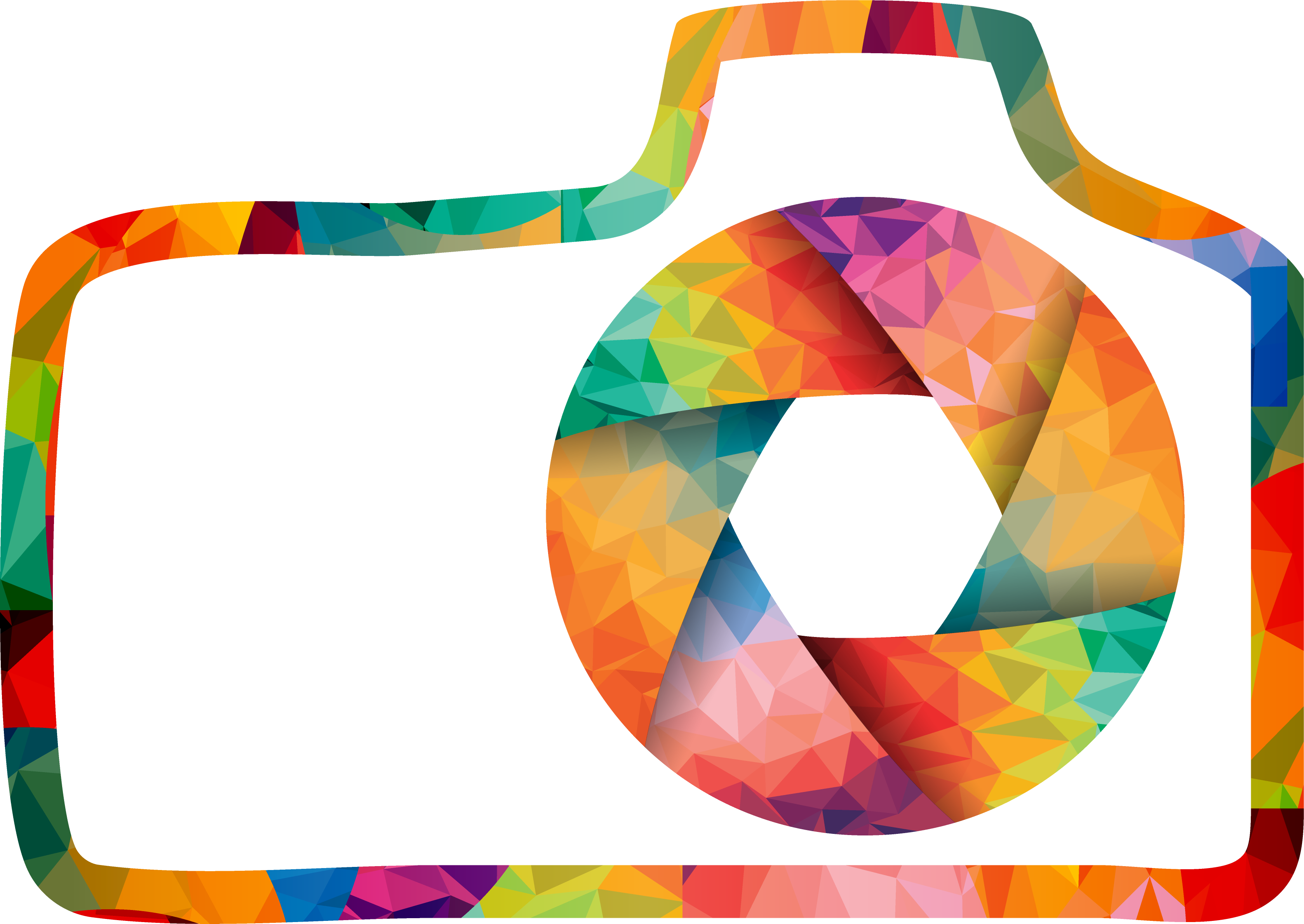 Resident Palm Beach - Colorful Camera Logo Png Clipart (3357x2379), Png Download