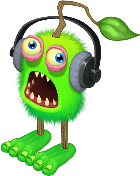 Furcorn Wearing Headphones - Furcorn With Headphones Clipart (1300x700), Png Download