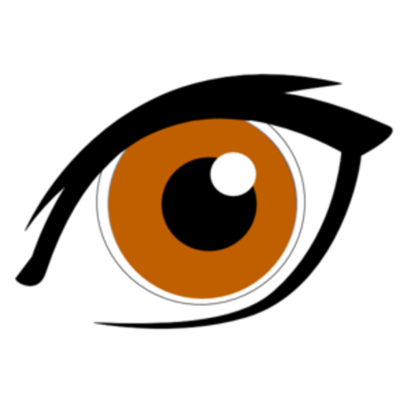 Googly Eyes Brown Clip Art - Brown Eye Clipart - Png Download (600x600), Png Download