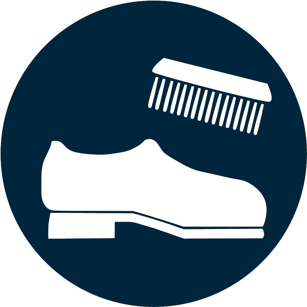 Image Of A Shoe And A Brush Shoe Polish Icon Png Clipart Full Size